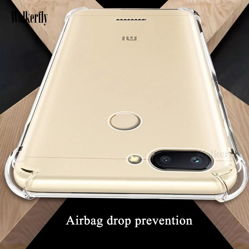 

Silicone Shockproof Clear Soft Case for Xiaomi 8 8SE A2 Lite A1 5X 6X Anti-Knock Cases for xiaomi redmi 6 5 plus Note 5 Pro 4X