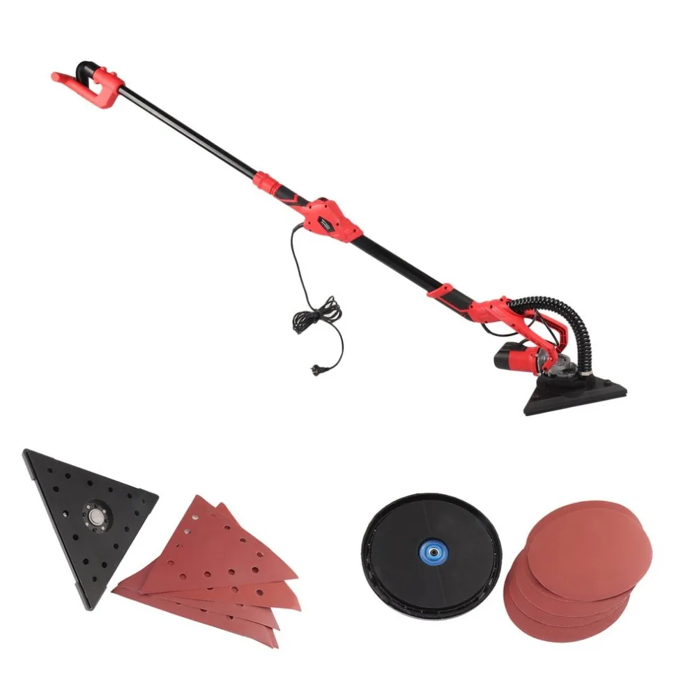 

Newest 750W Double Head Wall Sander Drywall Sander Wall Surface Grinding Machine Long-Neck Polishing Sander Ceiling Sander