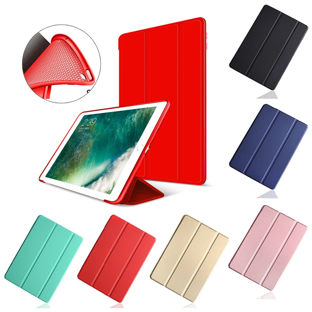 

For iPad Mini 4 3 2 1 Case Smart Cover Soft TPU Silicone Back Magnetic PU Leather Case Magnetic Auto Sleep/Wake up