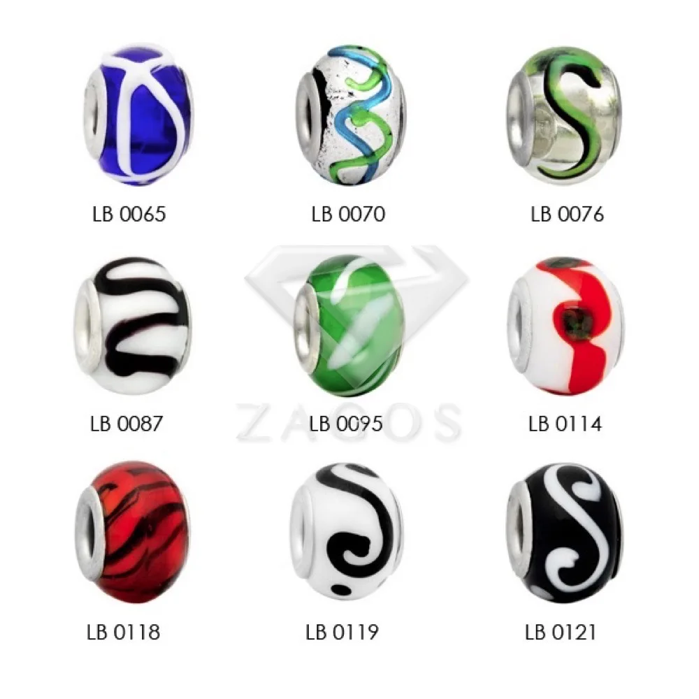 

5Pcs Murano Lampwork Glass Beads 14x14x10mm European Beads Charm Fit Bracelet Necklace Wholesale LB0065-LB0121