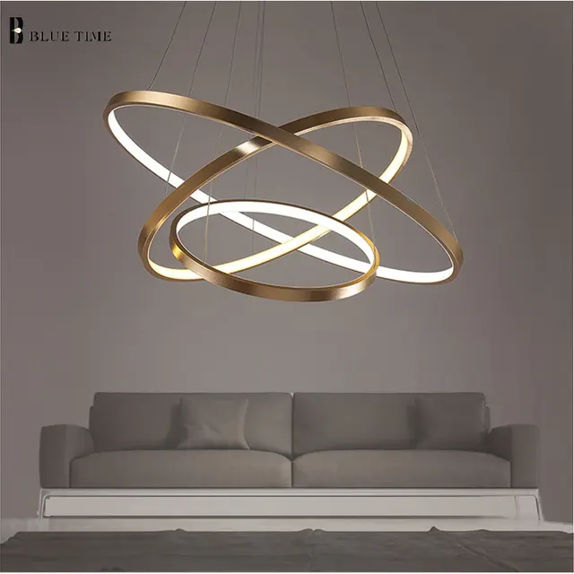 LED Pendant Light 3 Circle Rings For Living Room Dining room Led ... LED Pendant Light 3 Circle Rings For Living Room Dining room Led ...