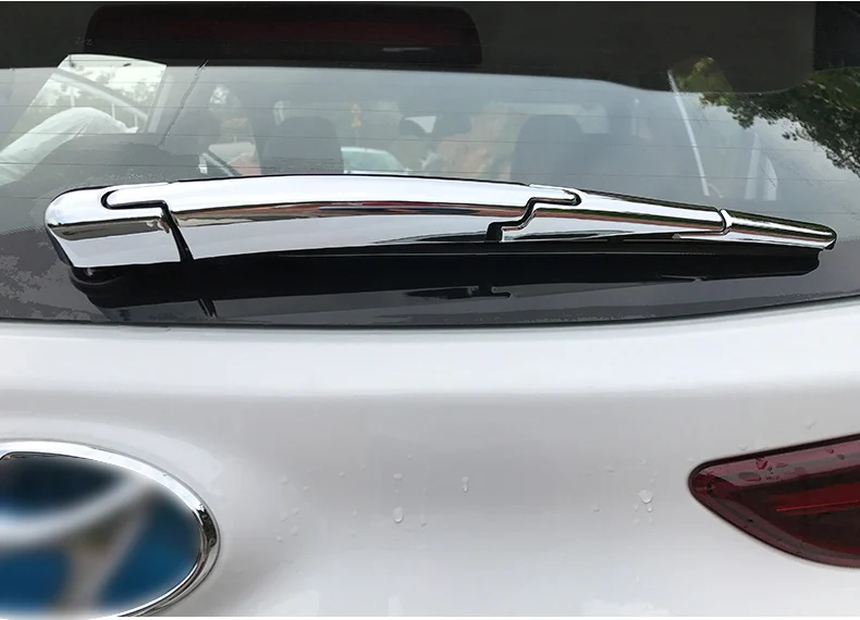 Для hyundai Kona Encino ABS Хромированная Автомобильная Щетка стеклоочистителя заднего багажника, стеклоочиститель, накладка, насадка для украшения, аксессуары