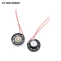 16r הדובר קוטר 2pcs / הרבה חדש דק צעצוע ברכב צופר 16 אוהם 0.25 ואט 0.25W 16R הדובר קוטר 27mm 2.7CM עם חוט (5)