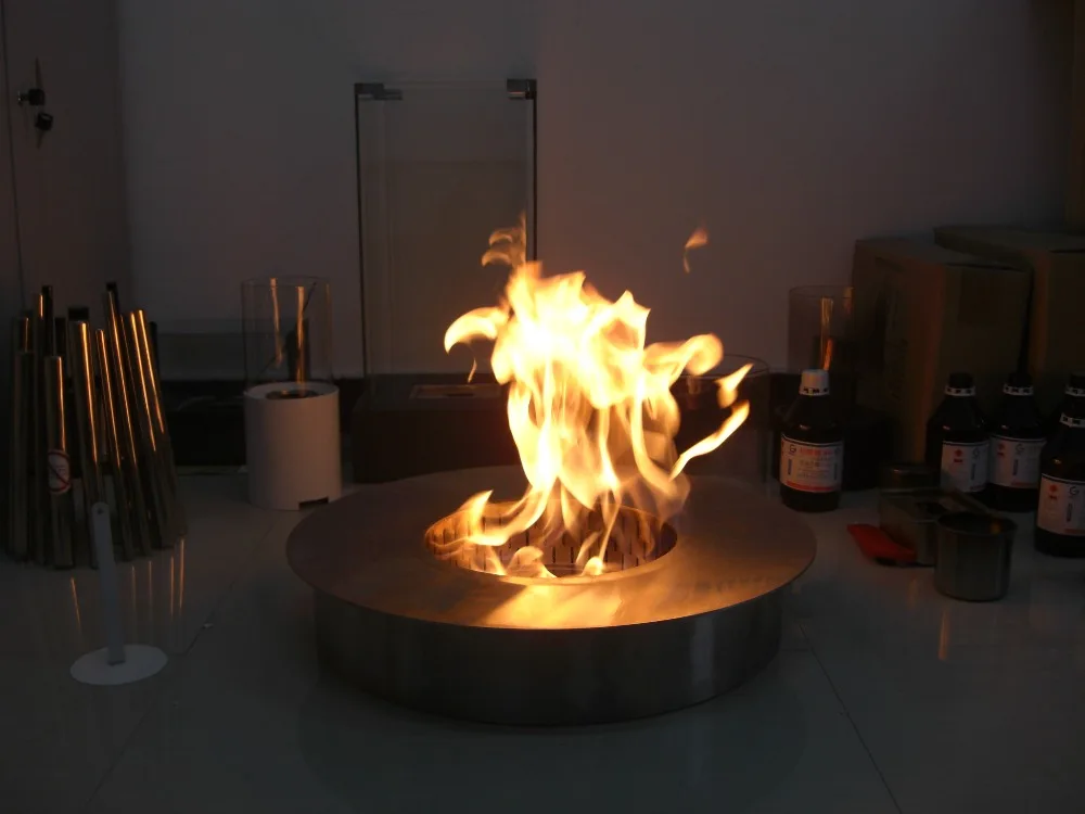 Auf Verkauf 8 Liter Runde Ethanol Brenner Outdoor Kamin