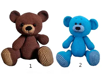 

amigurumi teddy bear crochet toy with rattle