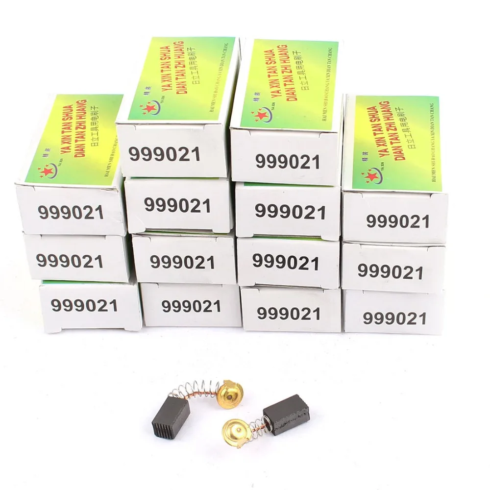 

30pcs/15 Pairs 13mm x 7.5mm x 6.5mm Power Tool Electric Motor Spring Carbon Brush Replacement for Angle Grinder Hand Tools