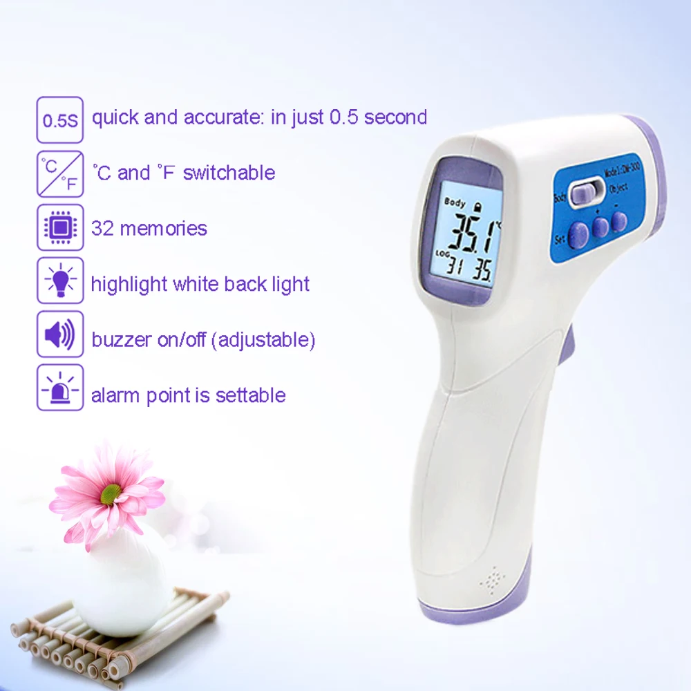 Topcnmed дизайн ЖК-цифровой Бесконтактный Инфракрасный электронный термометр для температуры тела здравоохранения ребенка и взрослых