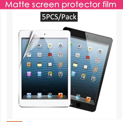 

5PC/Pack cheap low price front matte screen protector for ipad 2 3 4 protetive film anti glare carton package & can check online