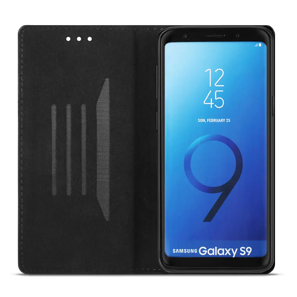 L-FADNUT углеродного волокна Флип кожаный чехол для samsung Galaxy S8 плюс S9 S10 бумажник чехол для samsung S7 край S6 S5 нео-Записка 9