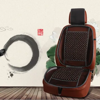 

Hot Car Seat Cover Cushion Auto Vehicle Wooden Bead Cool Summer Durable Accessories JLD