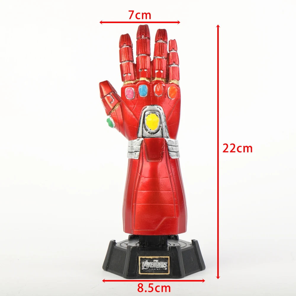 Мстители Endgame супергерой Бесконечность гаунтлет танос перчатка Железный человек перчатки экшн фигурка игрушка Смола Украшение Коллекция