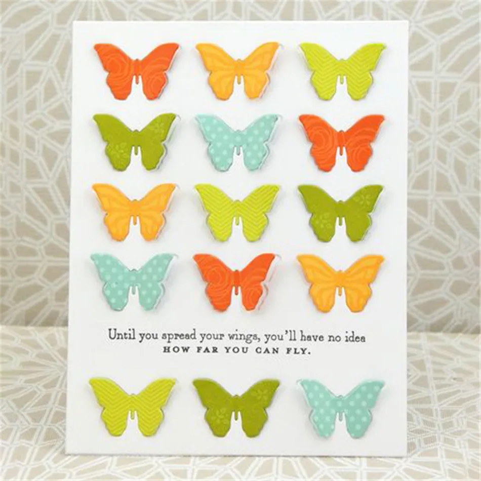 Eastshape Bitty бабочки высечки маленькие твердые бабочки тиснение трафарет складные Бабочки металлические высечки штампы для DIY бумажный альбом