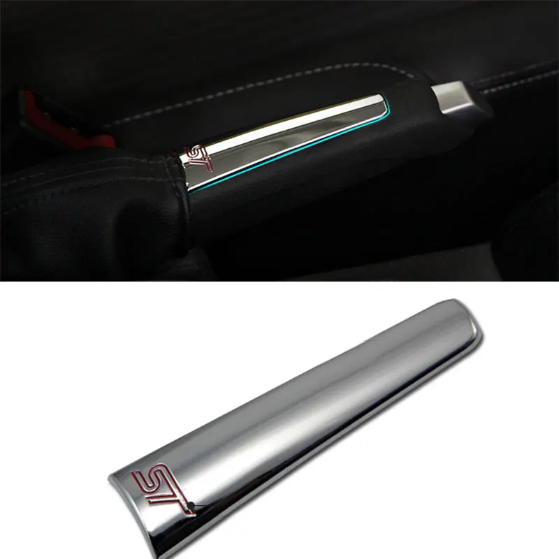 

Car Styling Abs Chrome Trim Handbrake Handle Cover Stickers for Ford Focus 2 3 4 2009 - 2012 2013 2014 2015 2016 Accessories