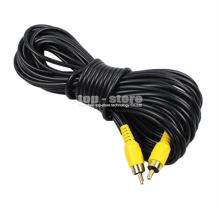DIYKIT 10 meters AV RCA Extension Cable Cord Video Cable Connector for Rear View Camera and