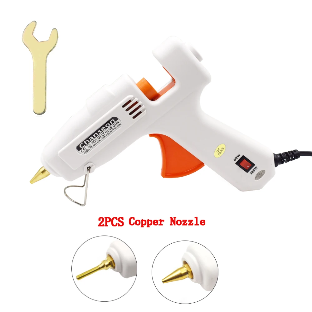 Chanseon EU 60W 100W Hot Melt Glue Gun With 11mm Diameter Glue Sticks Industrial Guns Thermo Electric Heat Temperature Tool hot melt glue gun,hot glue gun