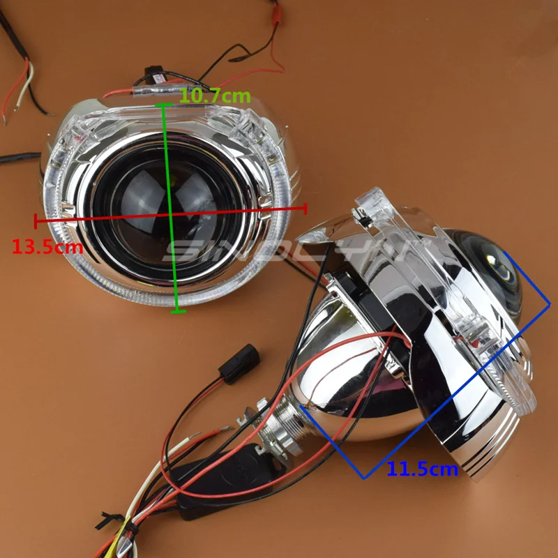 Линза для фар Sinolyn Angel Devil Eyes HID Биксеноновая линза 2 5 WST H7 H4 автомобильные