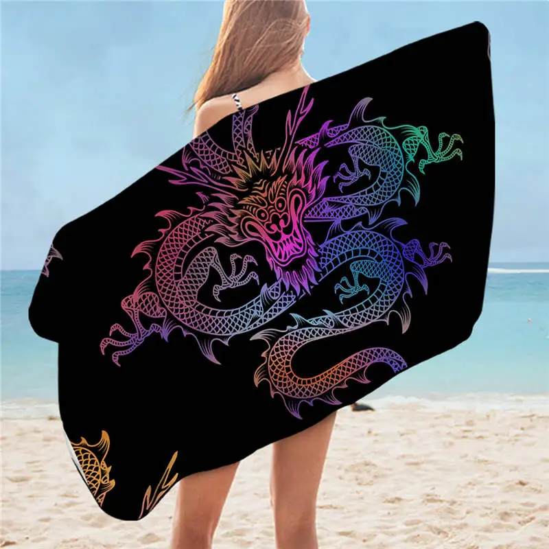 Dragon Bath Towel Tapestryshade