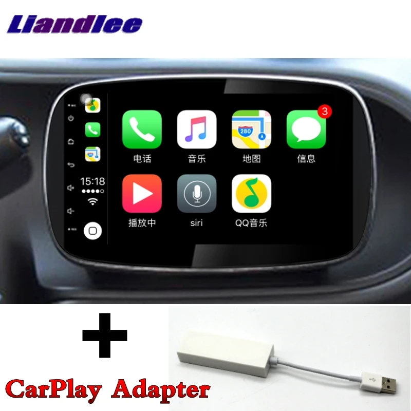 Top Liandlee Car Multimedia Player NAVI With CarPlay For Mercedes Benz For Smart Fortwo W453 2014~2016 Radio Stereo GPS Navigation 3