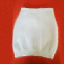 Реального норки кашемира короткие юбки для женщин натуральный мягкий Handfeel сексуальная юбка tsr567