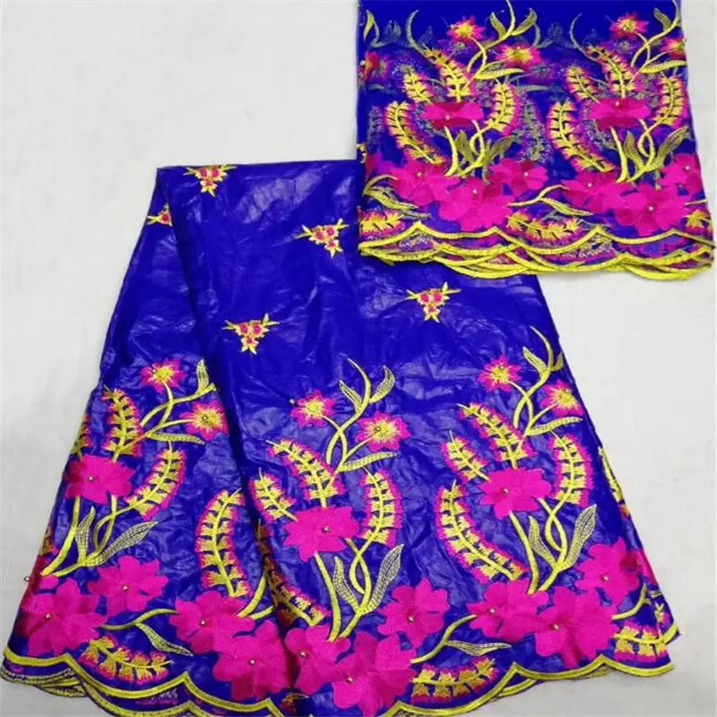 

Top sell !2018 latest fashion design african bazin riche Getzner set royal blue dress high quality african dress for women