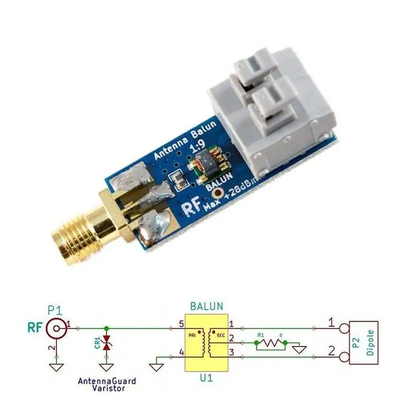 HF балун 1:9 крошечные недорогие 1:9 балун длинный провод HF антенна RTL-SDR 160 м-6 м