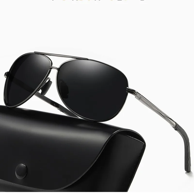 

Men Vintage Aluminum HD Polarized Sunglasses Classic Brand Rays Aviation Sun glasses Coating Lens Driving Shades For Men Women