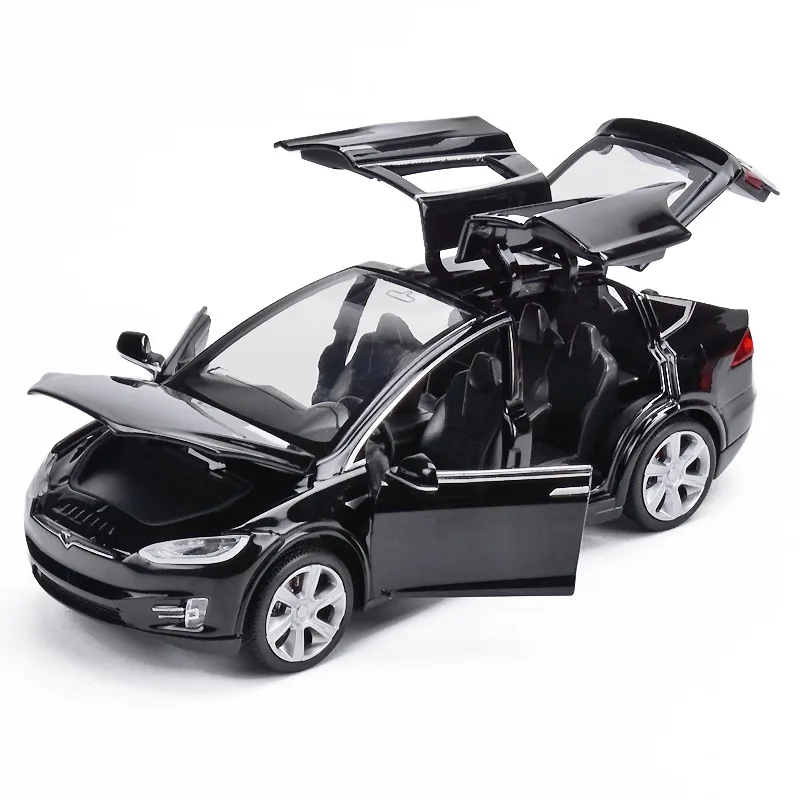 1:32 Тесла модель X90 сплава Diecasts автомобиль модель высокая моделирования из металла автомобилей коуниверсален 6 открытых дверей игрушки для
