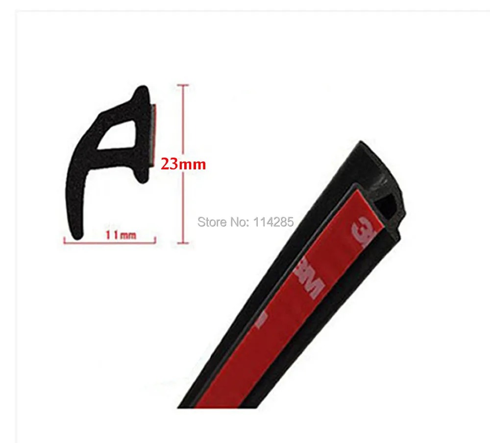 

4 Meters 157"*26mm*11mm P Style Car Door Rubber Seal Strip Weatherstrip Seals Hollow
