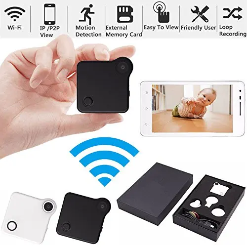 

Mini Wireless Camera HD Action Cam Bike Camera DV DVR Video Voice Motion Sensor Loop Recorder MP4 H.264 Micro Camera - Black