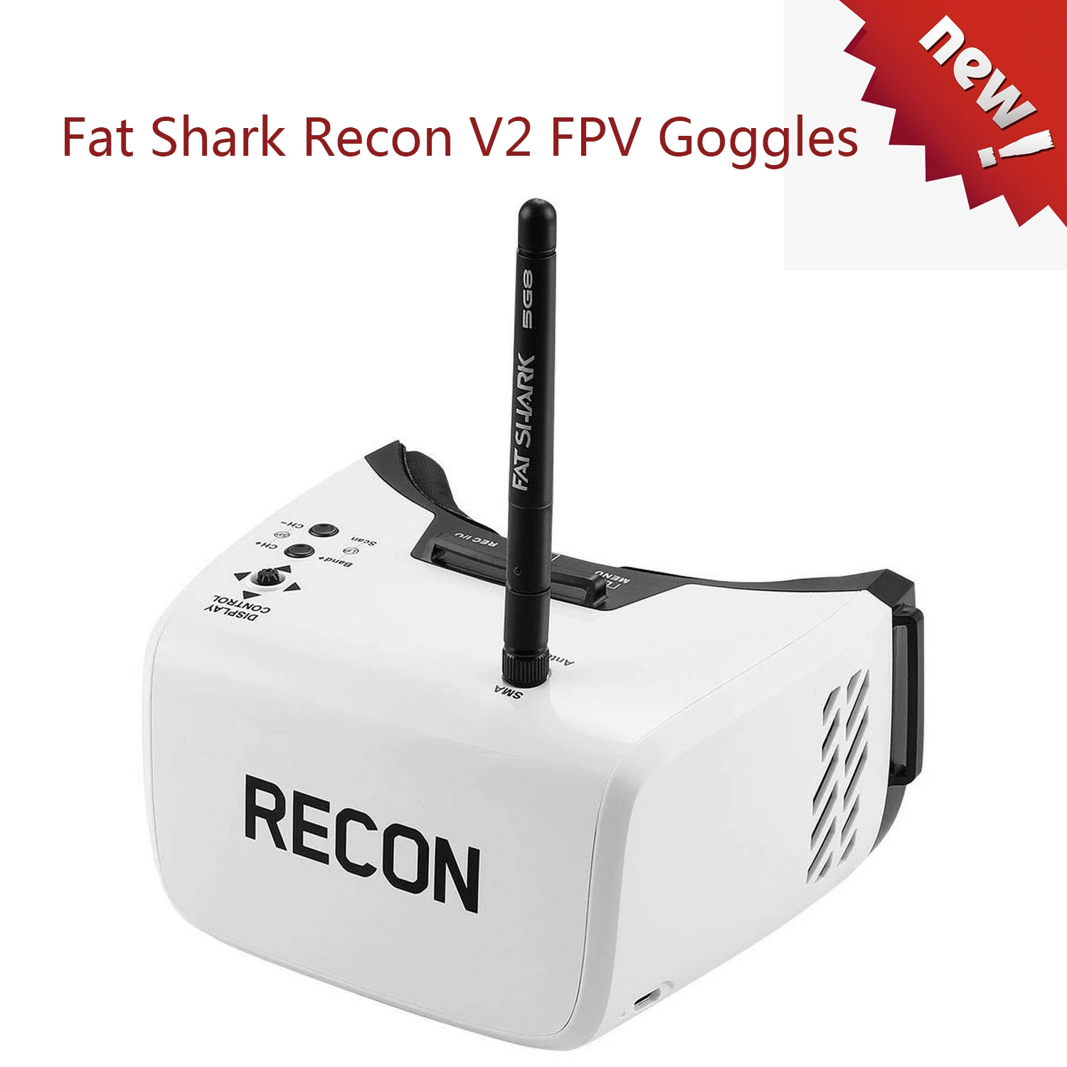 Видеоочки Fat Shark Recon V2 FPV с приемником 5G8 4 3 &quotЖК-экраном и бортовым экраном для