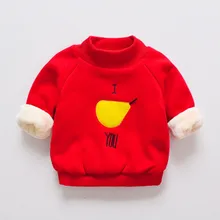 BibiCola/Детские толстовки для девочек; одежда; милый зимний свитер; топы для девочек с длинными рукавами и рисунком; детский бархатный топ