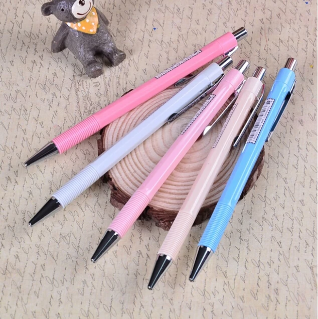 6pcs/lot korean version retractable 0.5mm mechanical pencil candy color classic design excellent