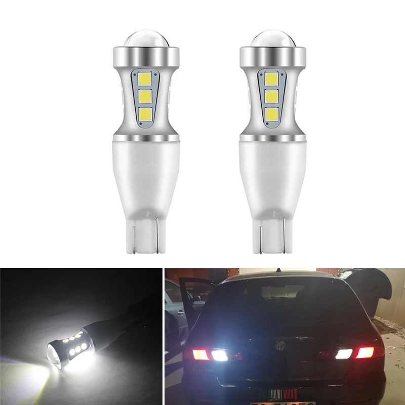 2x T15 W16W 921 сверхъяркая CAN шина безошибочная резервная автомобильная лампа для Alfa