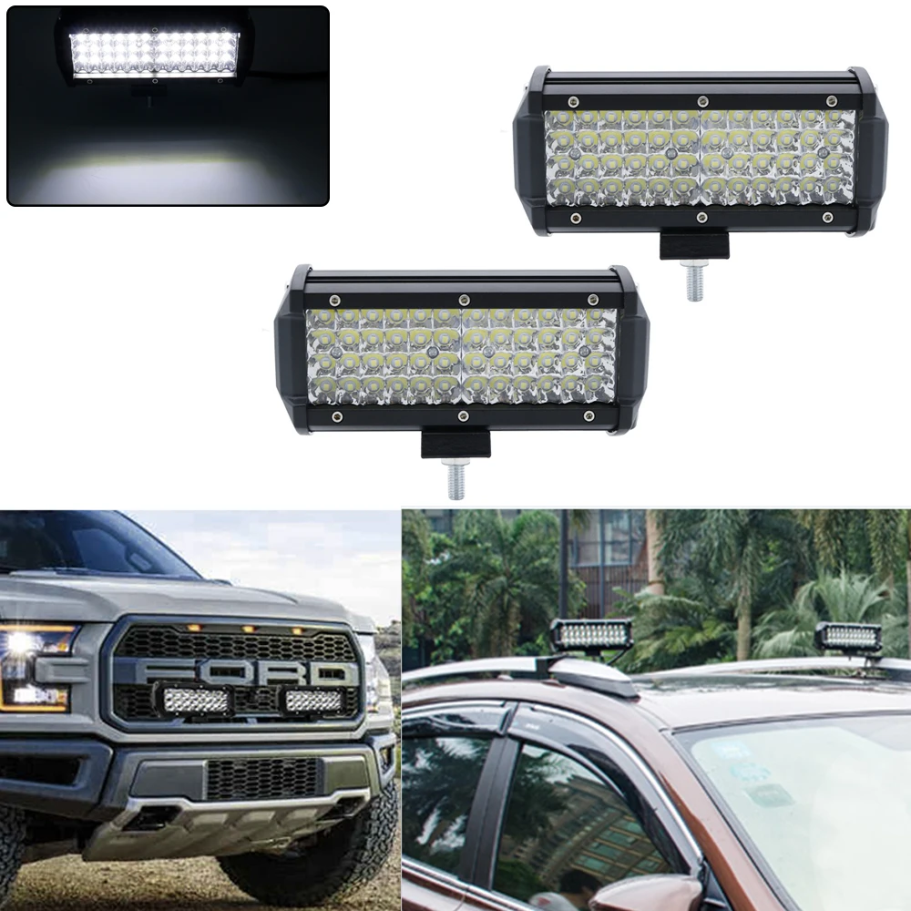 144W 12V 24V 6000K Offroad Led Work Light Bar Led Fog Lights For Trucks