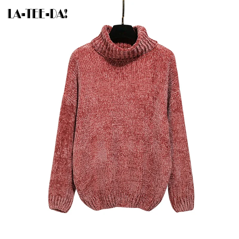 Ltd 02 2018 новый пуловер Pleuche свитер Женский вязаный turtlneck женские модные свободные