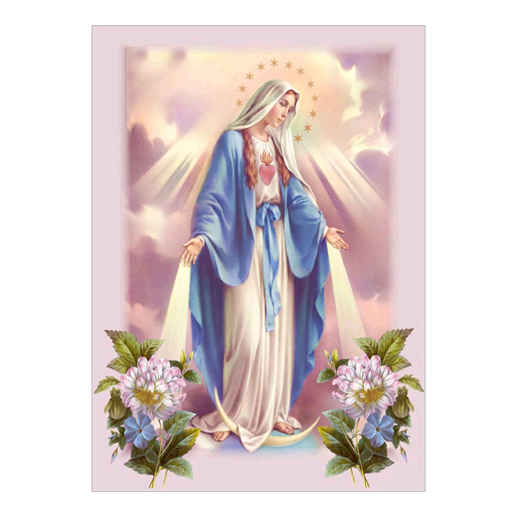 DIY 5D Diamond Embroidery Painting Cross Stitch Kit Virgin Mary