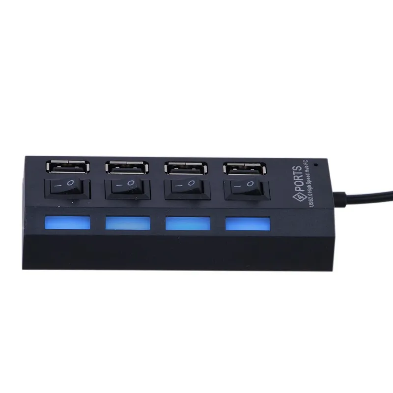 

USB HUB Usb 2.0 Hub 4 / 7 Port Multi Usb Splitter with on/off Switch Power Adapter for MacBook PC Notebook Laptop