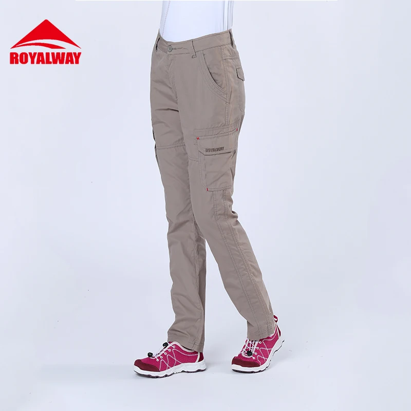 ROYALWAY Camping Hiking Pants Full Length Women High Quality Nylon