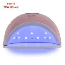 Star5 33 Светодиодный УФ-светодиодный светильник для Сушилка для ногтей светильник для маникюра 72 Вт жидкокристаллический смарт-дисплей для всех гель-лаков для ногтей инструменты для дизайна ногтей