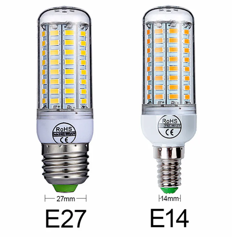 E27 светодио дный лампа E14 светодио дный лампы SMD5730 светодио дный свет лампы кукурузы Лестницы коридор шкаф лампа светодио дный лампы трубки Кухня Гостиная лампа