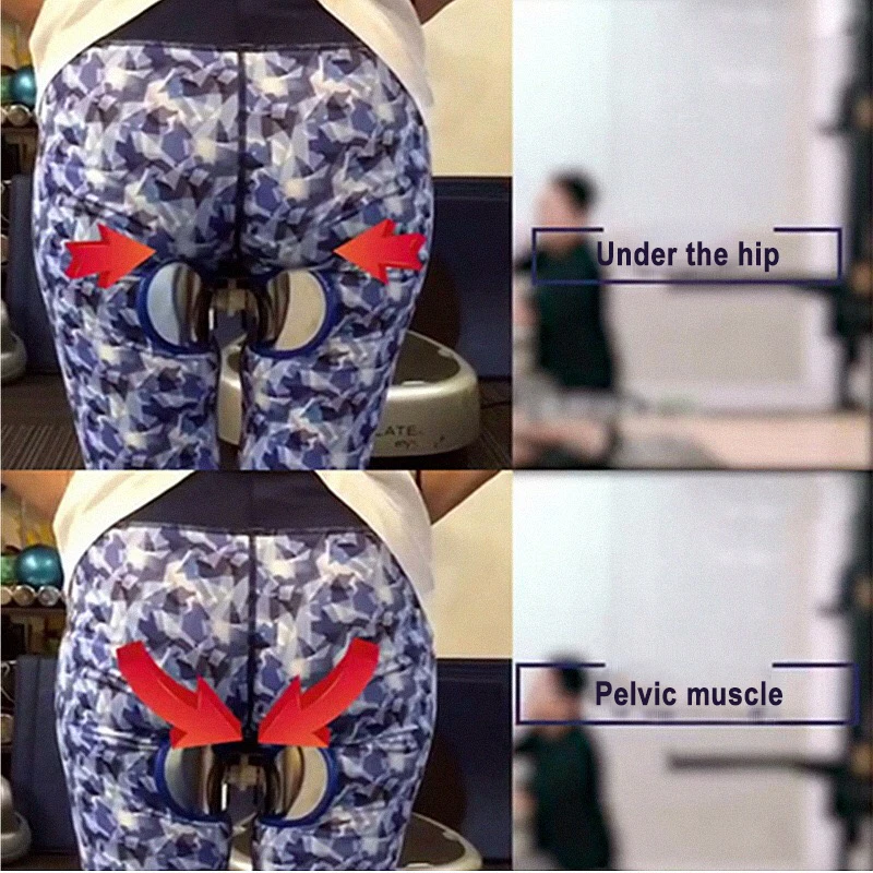 Фиолетовый/синий ПВХ тренажер для мышц тазового пола, для укрепления бедер, ягодиц, улучшает контроль мочевого пузыря, фитнес-упражнения