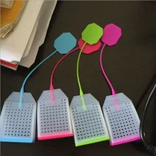 200 шт силиконовый чайный мешок-сито форма чая Inf использование r фильтр Diff ИСПОЛЬЗОВАНИЕ r кухонное использование чая разноцветная сумка wen6270