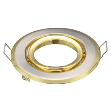 Круглый Золотой Spot Led монтажный комплект Железный корпус Gu10 установки построен в центре внимания светильники светодиодные лампы держатель