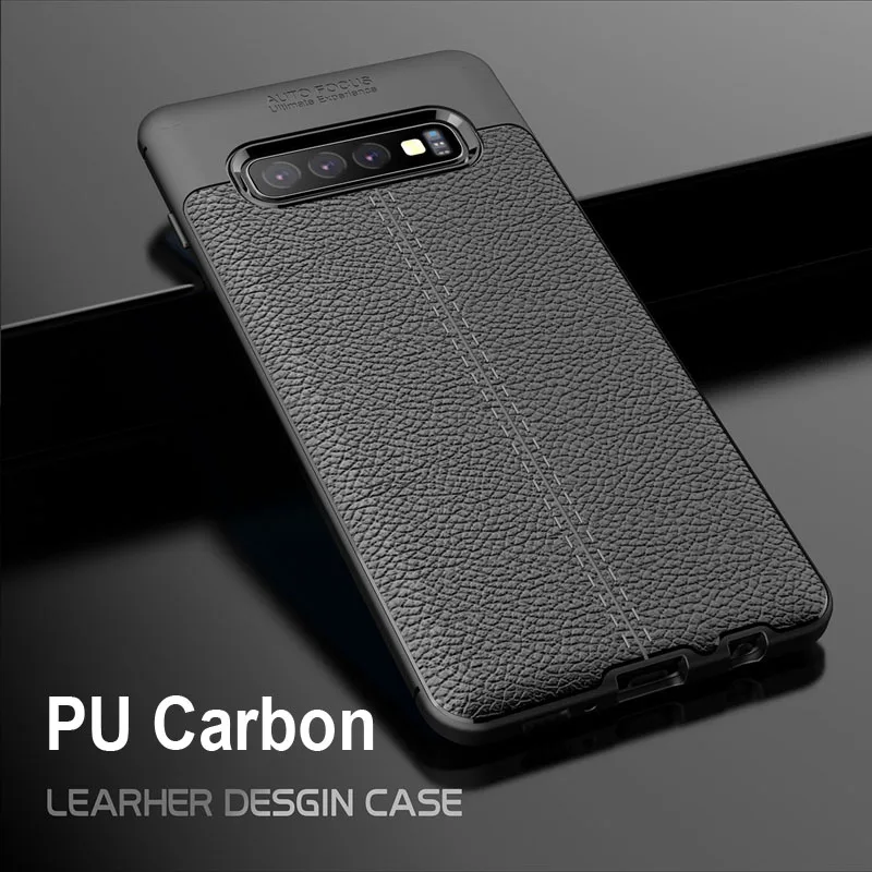 PU Leather Case For Samsung Galaxy S10 Plus S10e S9 Note 9 5G Cover Phone Armor Bumper Soft Silicone Tpu Shell coque | Мобильные