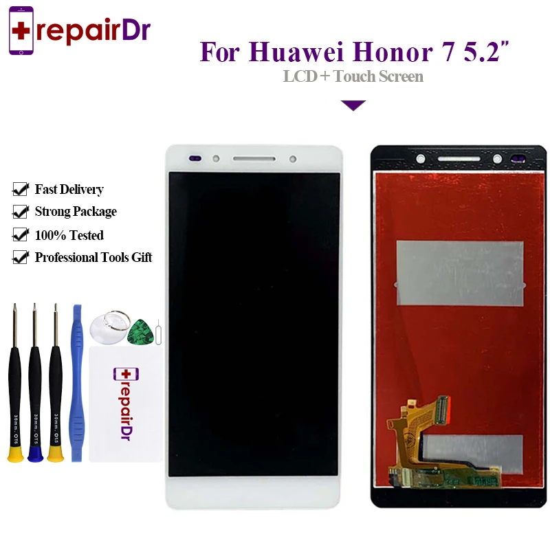 5 2 &quotОригинальный ЖК дисплей для HUAWEI Honor 7 сенсорный экран дигитайзер с рамкой
