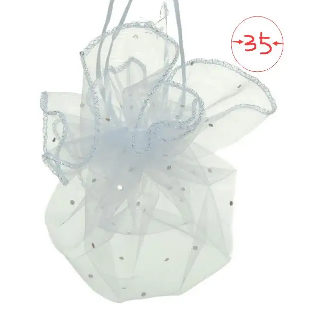 50 шт. диаметр 26 35, 40 см белый круглый мешочек из органзы шнурок для упаковки ювелирных изделий сумки для свадьбы/подарок/конфеты /Рождественский мешок пряжи