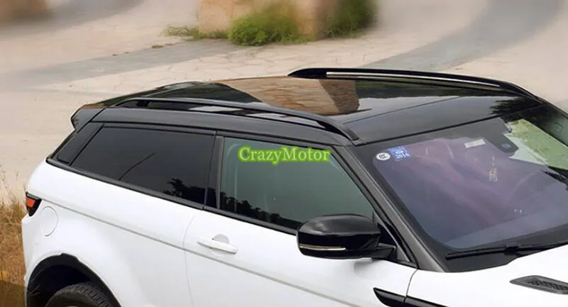 

Top Roof Rails Rack Side Bars Decoration Trim Cover For Land Rover Range Rover Evoque 2011 2012 2013 2014 2015 2016