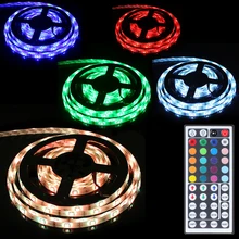 5M/16.4feet 57W Waterproof LED Lamp Strips 300 x 5050 RGB LED 8 Light Pattern with Remote Controller for Hallways / Stairs