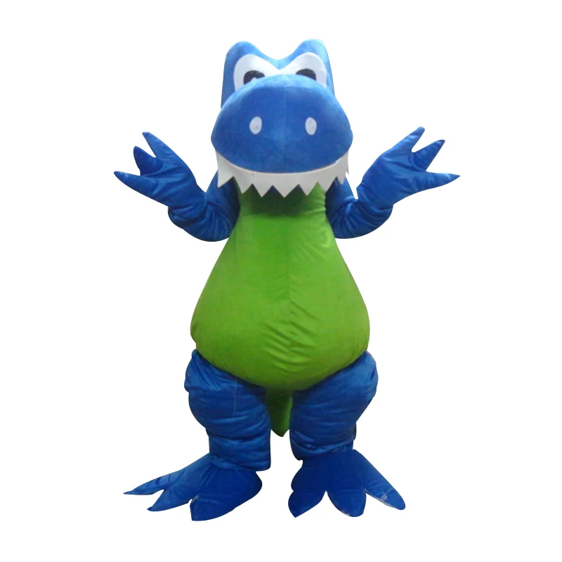 Big Discount Free shipping High Quality Blue Dragon Mascot Costume