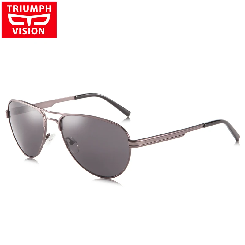 Мужские очки авиаторы TRIUMPH VISION для близорукости по рецепту металлические